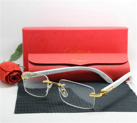 cartier replica clear glasses|real authentic cartier glasses.